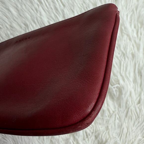Vintage COACH y2k Red Slim Money Make up Cosmetic Case - Picture 3 of 14